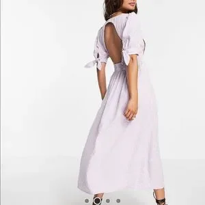 Fashion union low back midi dress hot sale